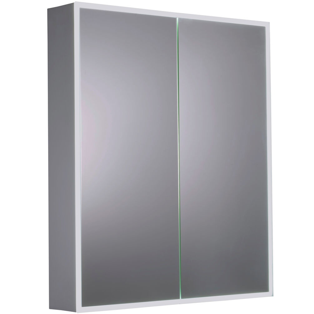 JTP Aspect 600mm x 700mm  Double Mirror Bathroom Cabinet Cut Out